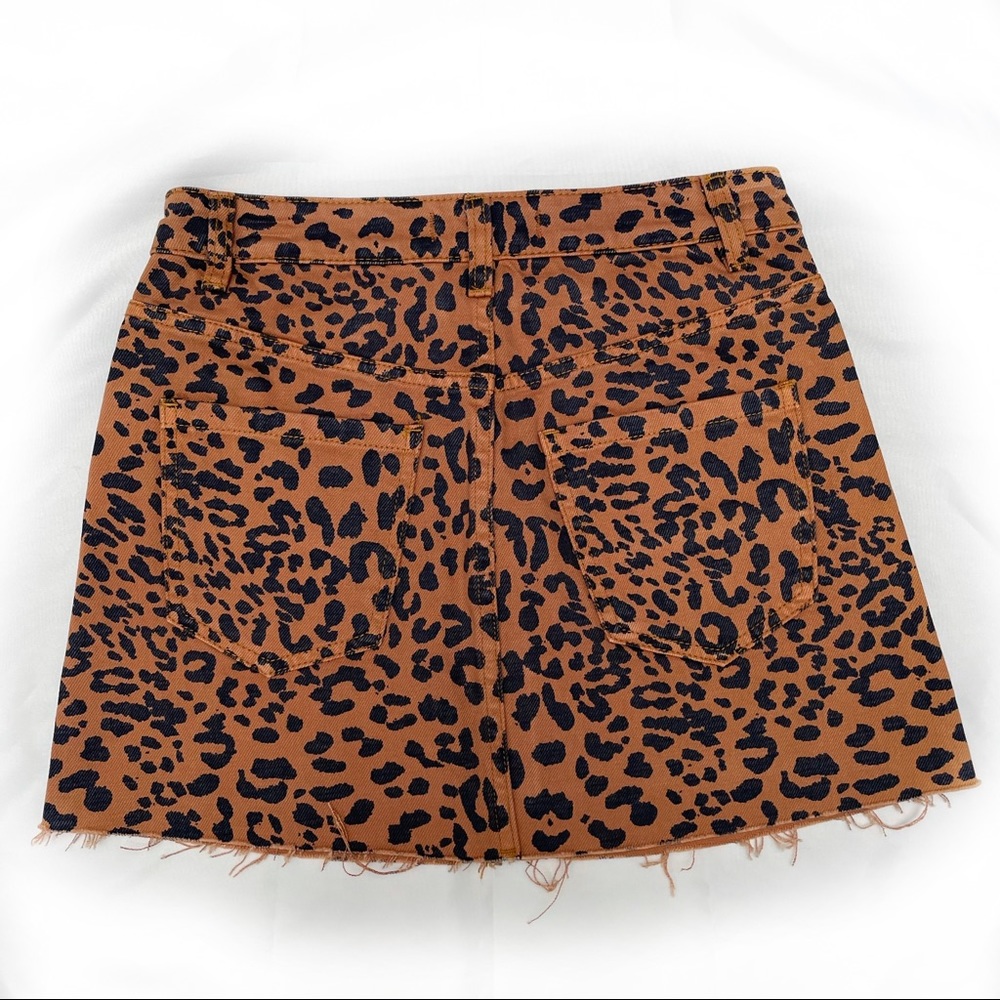 FREE PEOPLE PINEAPPLE COMBO JEAN SKIRT - Picture 2 of 3